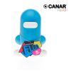 Dhink Dhink266-23 Canar 16cm Moneybox (Saving Bank) FLUO Series - Fluo Blue