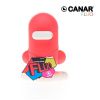Dhink Dhink266-24 Canar 16cm Moneybox (Saving Bank) FLUO Series - Fluo Orange
