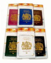 BoyzToys RY495 Gone Travelling Metal Corner Passport Holder 6 Assorted Colours