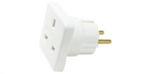 Mercury 429.905 Fitted with a Standard UK to Europe Travel Mains Adaptor - White