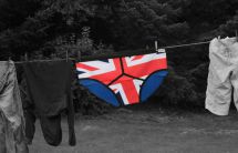 Dunk KD1UJ Novelty Tea Towel Y-Fronts In Union Jack Colours Humorous Gift Idea