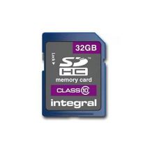 Integral SDHC Class 10 32GB Memory Card Protective Case Included