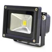 Lloytron L8511 Long Life 10w LED Floodlight w/ Screws & Rawl Plugs - Black - New