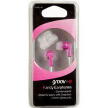 Groov-e Stereo Kandy In Ear iPod Mp3 Headphones Pink