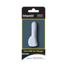 Infapower 12-24V 2100mA Twin USB In-Car Charger P014