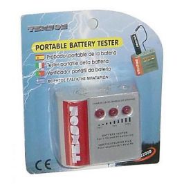 Texson 22000 Portable Battery Tester AA AAA C D PP3 Charge Level Check Display