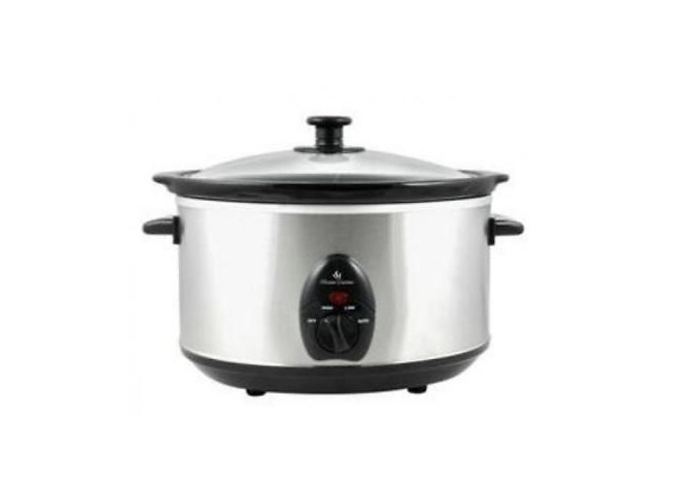 Lloytron 3.5L Brushed Steel Slow Cooker E818