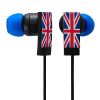 Groov-e GV-EB7 In Ear Bud Stereo Headphones Union Jack Design Red White Blue New