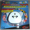 Omega 21106 Travel Plug Adaptor UK Visitors Universal Multi Plug to 3 Pin White