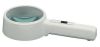 Mercury 700.040 Handheld 100mm Diameter Glass Lens Illuminated Magnifier - White