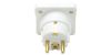 Mercury 429.905 Fitted with a Standard UK to Europe Travel Mains Adaptor - White