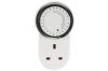 Mercury 350.104 24 Hour Mechanical Timer Socket w/ Automatic Time Control
