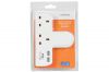 Mercury 429.700 2100ma Plug in 2 Way Mains Adaptor with Dual USB Ports - White