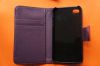 Generic iPhone 5 Leather Effect PU Protective Soft Flip Carry Case Cover Purple