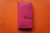 Generic iPhone 5 Leather Effect PU Protective Soft Flip Carry Case Cover - Pink
