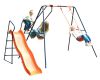 Hedstrom M08612 Saturn Steel Framed Childrens Swing Set With Wavy Chute Slide New