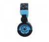 Urbanz Block DJ Style Full Ear Headphones + Case Blue