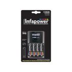Infapower C003 4 Hour Battery Charger 4x Rechargeable AA Batteries Included New