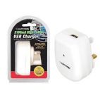 Lloytron A1583 USB Mains Charger Universal Voltage 2100mA High Power iPhone iPad