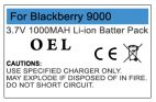 Blackberry Bold Replacement Battery 3.7v 1000mAh New