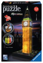 Ravensburger 12588 Big Ben at Night 44cm Tall 3 Dimensional Jigsaw Puzzle - New