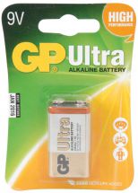 GP 656.020 PP3 9V Ultra Alkaline Battery Single Blister Pack High Output - New