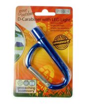 BoyzToys RY441 Gone Outdoors Stainless Steel LED Light Carabiner Geocaching New