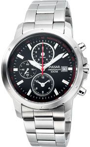 Pulsar PF8363X1 Gents Mens Wrist Watch Chronograph Stainless Steel Case & Strap