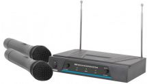 QTX 171.817 VH2 Dual Handheld Microphone VHF Wireless System 