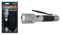 Lloytron D2234BK Battery Powered High Power Bright 3w LED 2D Aluminium Torch New