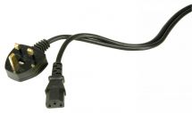 Mercury 109.015 IEC UK Mains 3-Pin Power Lead 5 Metres Black Kettle Lead - New