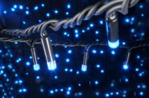Fluxia 155.410 High Quality Outdoor LED String Light With Black Heavy Duty Cable