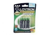 Lloytron B014 4 x NIMH AccuUltra High Capacity Rechargeable AAA Batteries 550mAh