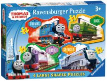 Ravensburger 07078 Thomas And Friends Four Shaped Character Jigsaw Puzzles - New