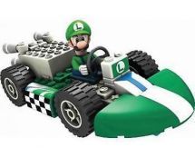 Tomy Nintendo K'nex Mario Kart Pull Back Racing Car - Luigi
