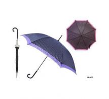 KS Brands UU0172 Tiny Spot Design Walking Umbrella In 2 Trim Colours Red/Blue