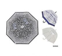 KS Brands UU0245 Ladies Fashion Manual Opening Dome Umbrella Assorted Prints New