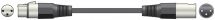 QTX 190.082 XLR Socket to XLR Plug Classic Black Microphone Cable 6.0 Metres New