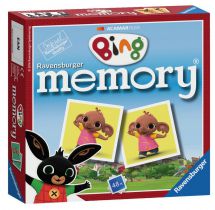 Ravensburger 21247 Bing Bunny Mini Memory Pairs Snap Card Game Children - Multi