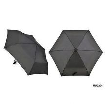 KS Brands UU0204 Manual Opening Super Lightweight Flat Folding Umbrella - Black