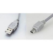 Lloytron A464 2m USB A - Mini B PC Computer Laptop Mobile Cable Lead 5pin White
