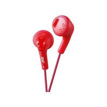 JVC HAF160 Gumy Bass Boost Stereo Headphones Raspberry Red 1.0m Cord - New