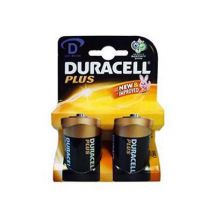 Duracell Plus Advanced MN1300 Standard Size D Alkaline Batteries Twin Pack New