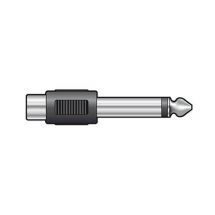 QTX 756.019 6.3mm Mono Jack Plug To (RCA) Phono Adaptor - New