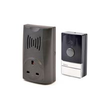 Lloytron B7510 100m 16 Melody Plug-in Receiver Wireless Doorbell With Socket New