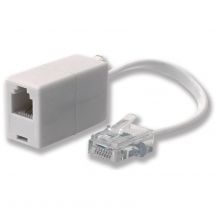 Phonapart BK4510 UK Plug to RJ11 Socket Line Telephone Adaptor - White