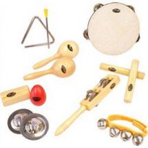 Stagg CPK01 Children's Percussion Music Kit Triangle Claves Maracas Cymbals New