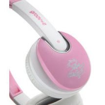 Groov-e Kids DJ Style Full Ear Stereo Headphones Pink