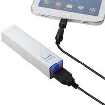 Groov-e GVCH2200 Portable Power Stick Charger 2200mAh Phones/Tablets Etc. Silver