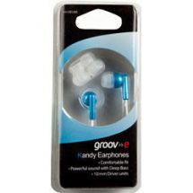 Groov-e Stereo Kandy In Ear iPod Mp3 Headphones Blue